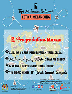 Tips Makanan Selamat Ketika Melancong - infografik 5